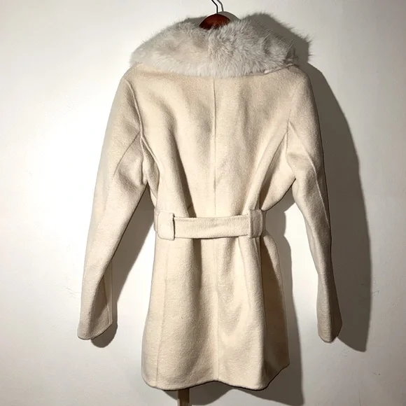 Galaxyo Faux Fur Collar Coat - Picture 6 of 7